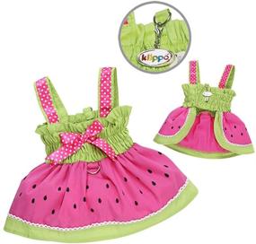 img 1 attached to 🍉 Stylish Klippo Dog/Puppy Sundress: Watermelon-inspired Picnic Dress for Small Breeds, Perfect for Spring/Summer!