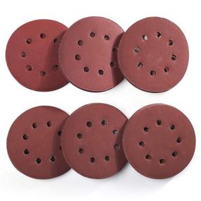 img 4 attached to 🔪 LotFancy 5 Inch 8 Hole Sanding Disc - 60PCS Assorted Grit (1000, 1200, 1500, 2000, 2500, 3000), Random Orbital Sander Pads, Hook and Loop Sandpaper