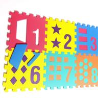 🧩 interlocking playmat with number and shape designs for kids logo
