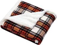 🔴 eddie bauer plush sherpa fleece throw blanket - soft, cozy, and reversible - perfect for travel, camping, and home use - edgewood red логотип