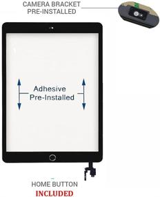 img 2 attached to JPUNG iPad Mini 3 Screen Replacement Glass Touchscreen Digitizer - Black (A1599 A1600) with Complete Repair Tools Kit & Camera Holder