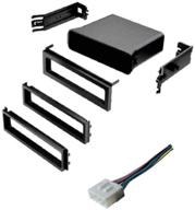 🔌 asc single din radio installation kit with dash pocket and wire harness for subaru vehicles - essential: please review compatible models and limitations below logo