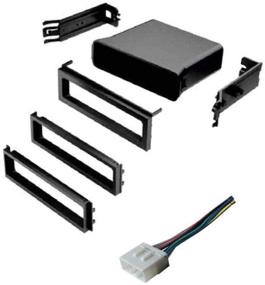 img 1 attached to 🔌 ASC Single Din Radio Installation Kit with Dash Pocket and Wire Harness for Subaru Vehicles - Essential: Please Review Compatible Models and Limitations Below