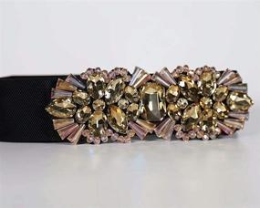 img 1 attached to 💃 Elastic Stretch Dorchid Rhinestone Dresses: Optimal Women's Accessories for Added Glam