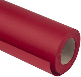 img 4 attached to 🔴 Maroon Red RUSPEPA Kraft Paper Roll - 30" x 32.8ft - Recyclable & Versatile for Wrapping, Crafts, Packing, Floor Covering, Dunnage, Parcel, or Table Runner