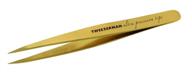 🔱 expertly designed tweezerman point tweezer ultra precision in luxurious gold finish logo