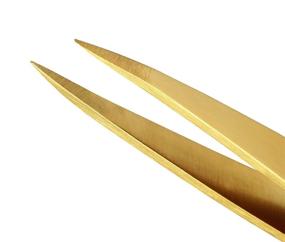 img 3 attached to 🔱 Expertly Designed Tweezerman Point Tweezer Ultra Precision in Luxurious Gold Finish