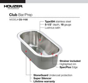 img 1 attached to Houzer CS 1105 1 Undermount Stainless Compact