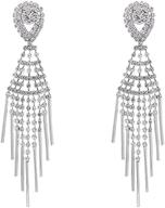 seakuur earrings bohemian crystal chandelier logo
