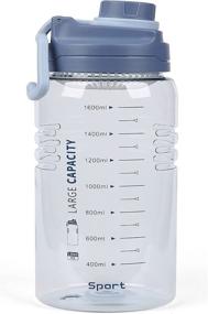 img 4 attached to 💧 Stay Hydrated with 1600ML/54oz Motivational Time Marker Water Bottle: Ideal for Gym, Camping, Workouts and Outdoor Activities!