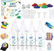 🎨 196 piece tie dye kit for kids and adults - vibrant permanent tie dye colors for clothing crafts, diy fabric dye, textile art, handmade party projects logo