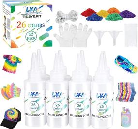 img 4 attached to 🎨 196 Piece Tie Dye Kit for Kids and Adults - Vibrant Permanent Tie Dye Colors for Clothing Crafts, DIY Fabric Dye, Textile Art, Handmade Party Projects