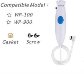 img 2 attached to 🔧 Enhanced Oral Hygiene Accessories: Upgraded Slip Resistant Water Hose Plastic Handle for Waterpik Oral Irrigator WP-100, WP-450, WP-250, WP-300, WP-660, WP-900