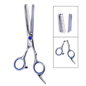 img 1 attached to 👶 LIGICKY Baby Hair Cutting Scissors Set - Professional Safety Round Tip, Stainless Steel Hair Thinning Shears, Bang Hair Scissor for Kids, Salon, and Home