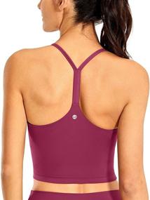 img 4 attached to CRZ YOGA Racerback Spaghetti Longline Women's Clothing