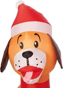 img 2 attached to Gemmy Christmas Inflatable Puppy Santa