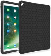 📱 fintie case for ipad pro 12.9 (2nd generation) 2017 / ipad pro 12.9 (1st generation) 2015 - [honey comb series] lightweight anti slip kids friendly shockproof silicone protective cover, black logo