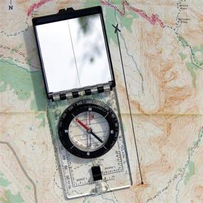 img 4 attached to 🧭 ust Folding Map Compass: The Ultimate Black Navigation Tool for Adventurers