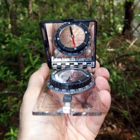 img 2 attached to 🧭 ust Folding Map Compass: The Ultimate Black Navigation Tool for Adventurers