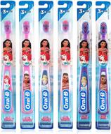 👸 oral-b new princess toothbrush: extra soft for little girls, children 3+ - pack of 6 (characters vary) logo