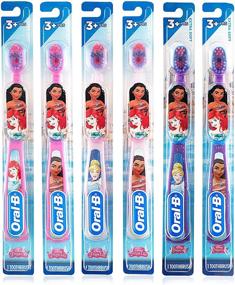 img 4 attached to 👸 Oral-B New Princess Toothbrush: Extra Soft for Little Girls, Children 3+ - Pack of 6 (Characters Vary)