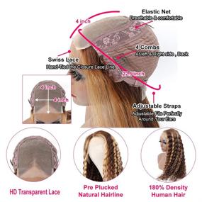 img 1 attached to BLY Highlight Colored Glueless Transparent Hair Care