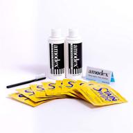 🧺 ultimate arsenal for ink & stain removal: amodex ink & stain remover kit with clothes stain remover, wipes, marker remover, brush – 2 bottles, 1 brush, 10 swipes logo
