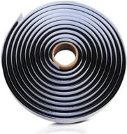 🔒 high-quality 15ft black butyl rubber sealant tape - waterproof tape for rvs, car headlamps, windows, doors, and windshields - 3/8" x 15' (4.5m) logo