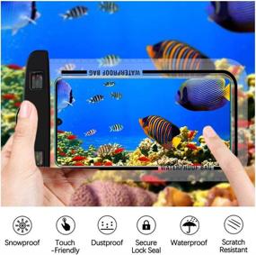 img 1 attached to 🏞️ SITAKE 4-Piece Set of Waterproof Pouch Bags: 2 Adjustable Waist Pouches + 2 Phone Cases for Kayaking, Swimming, and Travel