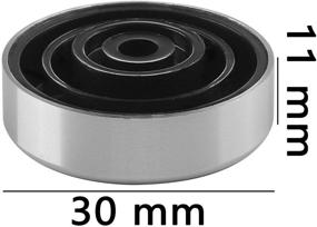 img 3 attached to 🔊 Enhance Sound Quality with BLUECELL Pack of 4 Aluminum Speaker Isolation Feet Pad for AMP Turntable HIFI Player