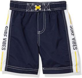 img 1 attached to 🩳 iXtreme Boys' Toddler Quick Dry Swim Trunks with Board Shorts and Mesh Lining