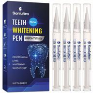 🌟 soniultra teeth whitening pen - 4 pack | over 70 uses | effective, painless, no sensitivity | easy-to-use for a gorgeous white smile logo