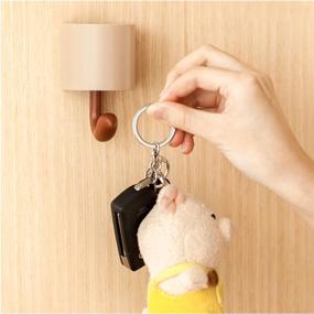 img 1 attached to 🐿️ LAWANVA Pop-Up Smile Squirrel Wall Key Holder for Stylish Home Wall Decor (2 PCS, Brown)