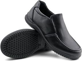 img 2 attached to JABASIC Boys Slip-on School Uniform Dress Shoes for Toddlers, Little Kids, and Big Kids: Comfortable & Stylish Option