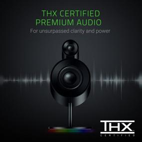 img 1 attached to 🔊 Razer Nommo Pro: THX Certified Premium Audio with Dolby Virtual Surround Sound, LED Illuminated Control Pod, Downward Firing Subwoofer, Powered by Razer Chroma - PC Gaming Speakers