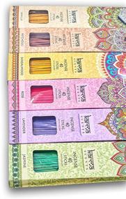 img 1 attached to Exquisite 6 Set Premium Incense Sticks Pack: Lavender, Patchouli, Vanilla, Sandalwood, Jasmine, Rose, and Glittering Holders - 240 Sticks Included!