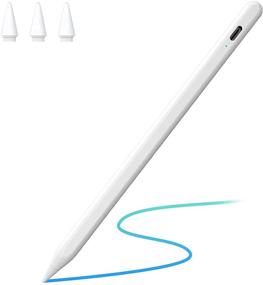 img 4 attached to 🖊️ Tilt Sensitive Stylus Pen for iPad with Magnetic Design, Compatible with Apple iPad Pro 11/12.9 Inch 2018 and Later, iPad 6/7/8th Gen, iPad Mini 5th Gen, iPad Air 3rd/4th Gen