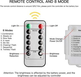 img 3 attached to STARKER 100LEDs Waterproof Chirstmas Dimmable