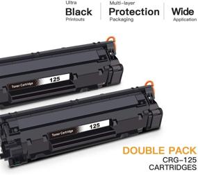 img 3 attached to 🖨️ E-Z Ink (TM) Compatible Toner Cartridge for Canon 125 CRG-125 - 2 Pack, Black | ImageClass Printer Compatible