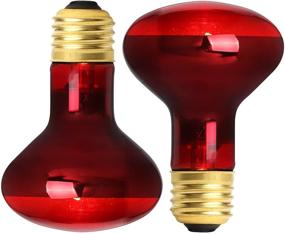 img 4 attached to 🔥 Efficient 75W Red Heating Light Infrared Bulb, UVA Spot Heat Lamp for Reptile & Amphibian Use - Lizard, Tortoise, Spider, Snake, Chameleon - 2 Pack