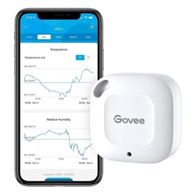 img 2 attached to 🌡️ Govee Hygrometer Thermometer - Wireless Bluetooth Humidity Sensor with Alert Notification, Data Storage/Export, and 262ft Connecting Range