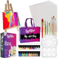 lartique kids painting kit paintbrushes logo