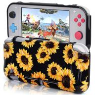 🌻 cagos nintendo switch lite protective case - sunflower print, hard shell tpu grip skin cover with shock-absorption, anti-scratch, and non-slip features - perfect travel accessories for nintendo switch lite logo