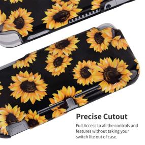 img 1 attached to 🌻 CAGOS Nintendo Switch Lite Protective Case - Sunflower Print, Hard Shell TPU Grip Skin Cover with Shock-Absorption, Anti-Scratch, and Non-Slip Features - Perfect Travel Accessories for Nintendo Switch Lite