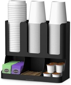 img 1 attached to ☕ Organize Your Breakroom Essentials with the Mind Reader 6 Compartment Upright Coffee Storage Organizer