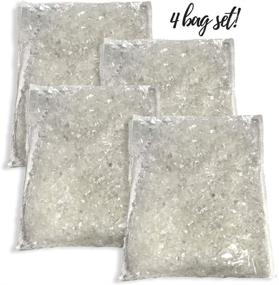 img 3 attached to Add a Magical Touch to Your Christmas Crafts with BANBERRY DESIGNS Sparkling Artificial ❄️ Snow - Set of 4 Bags (290 Grams) Winter White Snow - Perfect Holiday Village Accessory