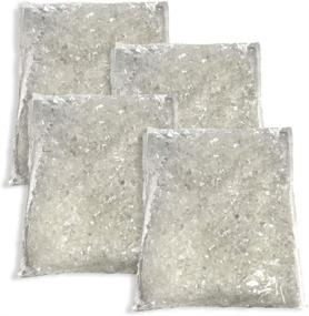 img 4 attached to Add a Magical Touch to Your Christmas Crafts with BANBERRY DESIGNS Sparkling Artificial ❄️ Snow - Set of 4 Bags (290 Grams) Winter White Snow - Perfect Holiday Village Accessory