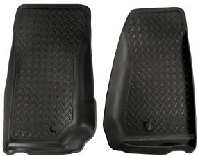 img 1 attached to Husky Liners 30521: Однотонные коврики для пола Jeep Wrangler Classic 2007-2013 гг. в черном цвете - Улучшенный поисковый оптимизатор