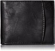 premium columbia mens blocking passcase wallet: sleek men's accessory for cards, cash, and organization logo