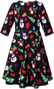 img 3 attached to BFUSTYLE Dresses Patriotic Children Christmas Girls' Clothing and Dresses